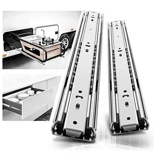 1 Pair Heavy Duty Drawer Slides with Lock 12 14 16 18 20 22 24 26 28 30 32 34 36