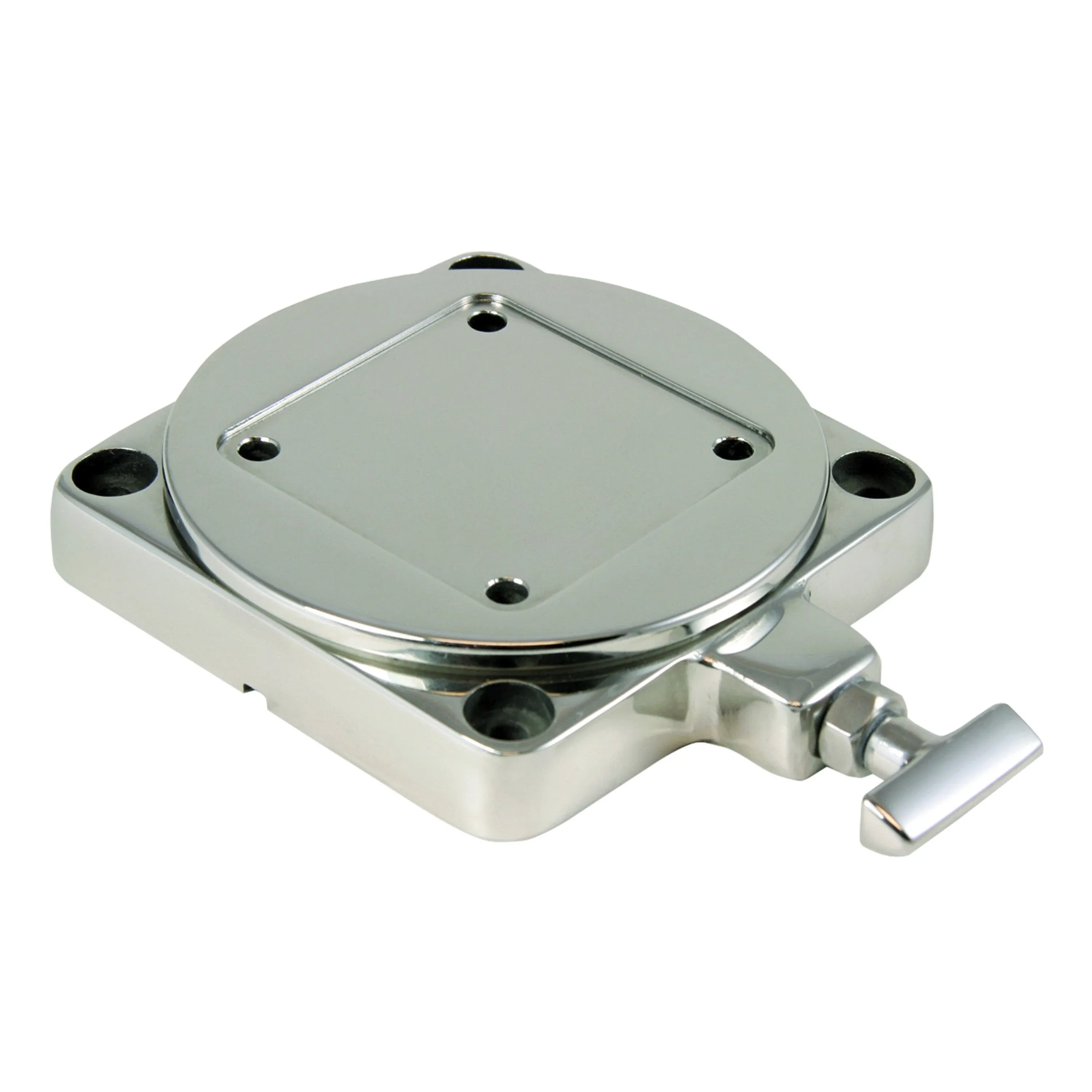 Cannon 1903002 Low-Profile Swivel Downrigger Mounting Base, Stainless Steel