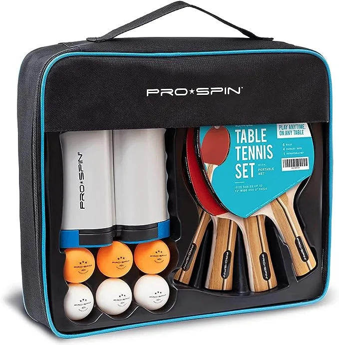 Portable All-In-One Table Tennis 4-Player Set