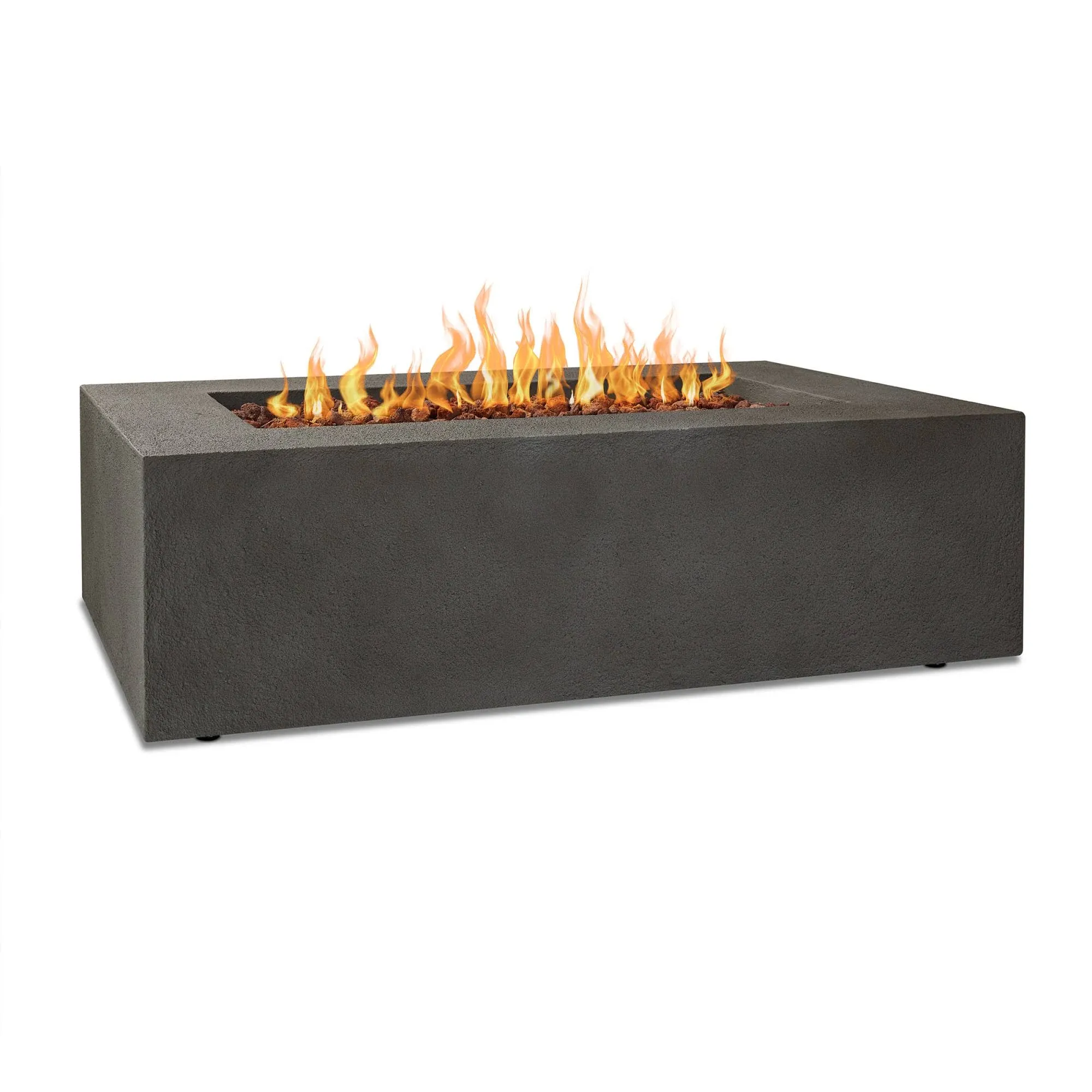 Baltic Rectangle Propane Fire Table in Glacier Gray by Real Flame   - Real Flame 9750LP-GLG