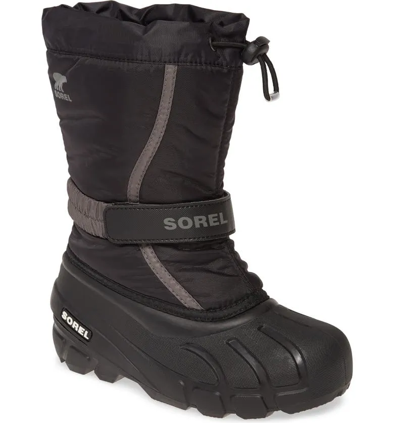 Sorel Youth Flurry Black, Super Blue / 4