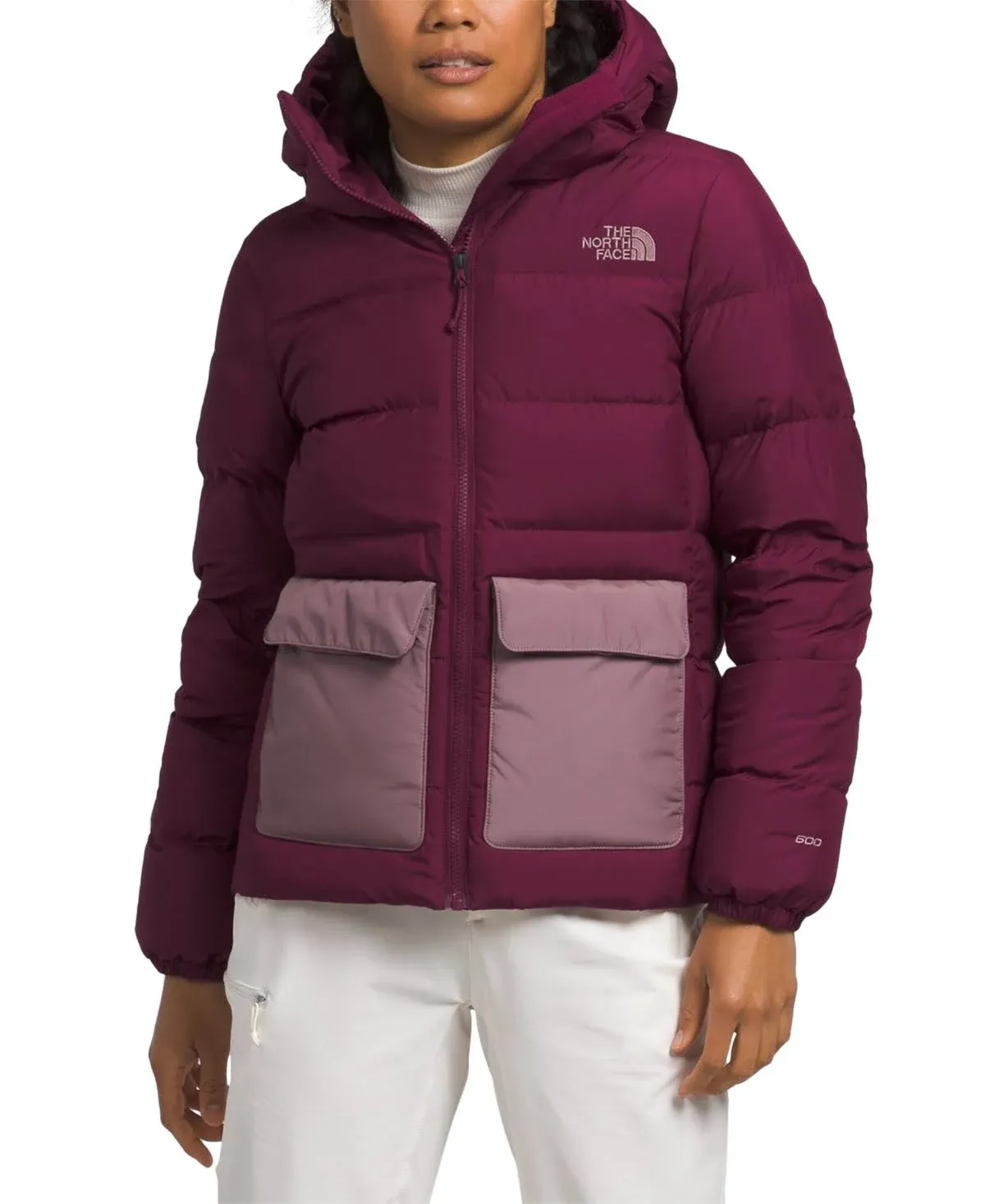 THE NORTH FACE Women's Gotham Insulated Jacket, Boysenberry/Fawn Grey, Large