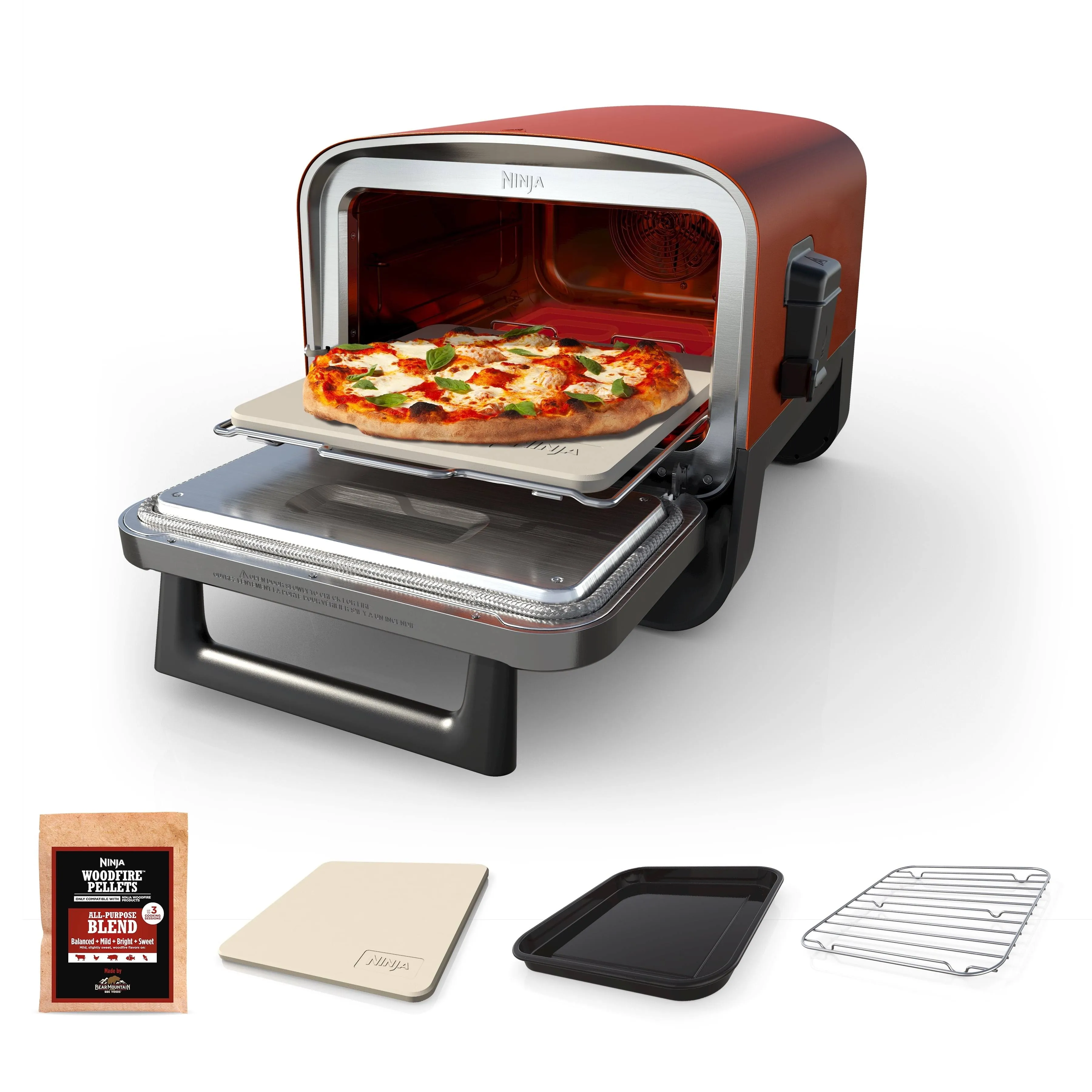 Ninja Woodfire 8-in-1 Outdoor BBQ Smoker & Pizza Oven