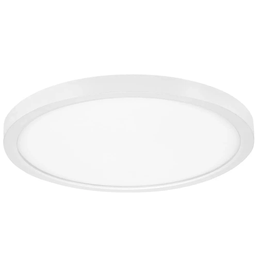 Maxxima 14 in. LED Flush Mount Ceiling Light, 5 CCT 2700K-5000K, 2500 Lumens, White