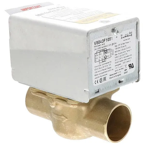 Honeywell - V8043F1051 - 1" Sweat Zone Valve