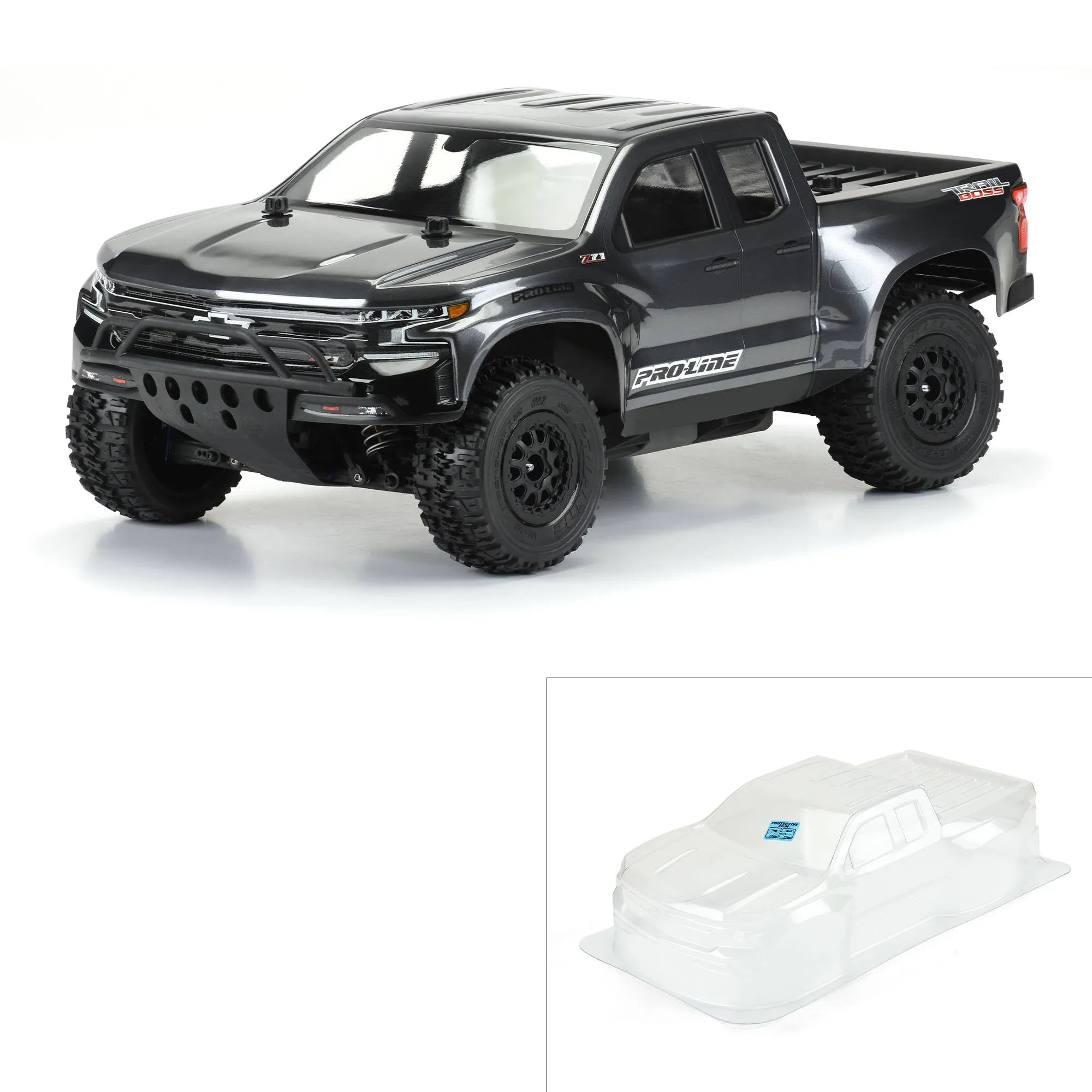 Pro-line Racing 1/10 2019 Chevy Silverado Z71 Trail Boss Clear Body: Short Course, PRO351200