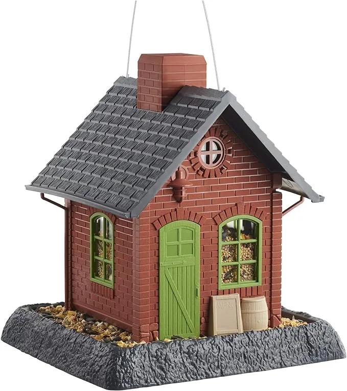 North States Old Town Pub Birdfeeder, 10.25" L X 9.5" W X 11.5" H, 10.25 IN