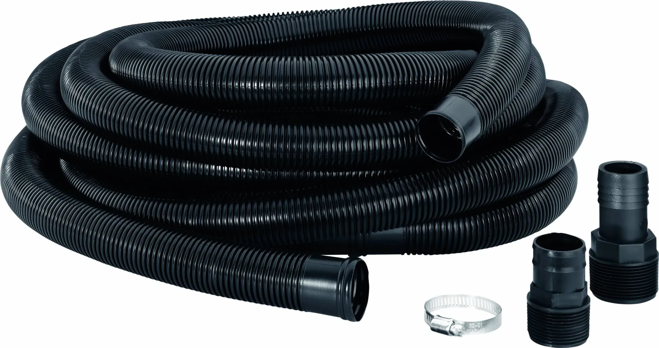 Parts 2 O Universal Discharge Hose Kit, Black, 24'