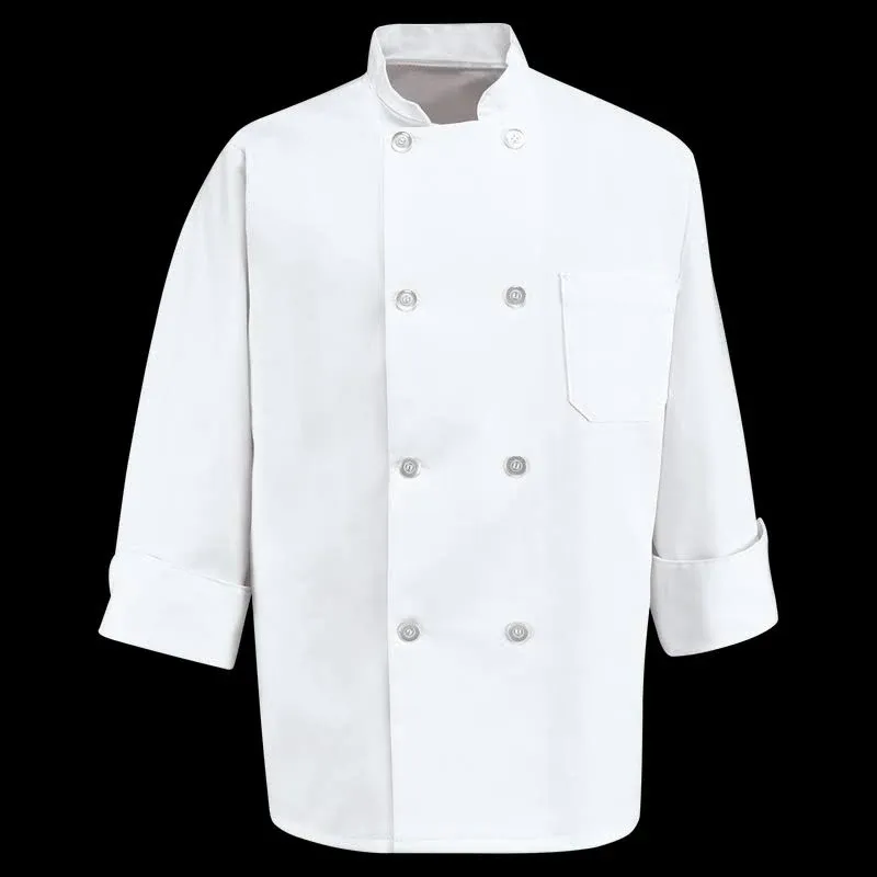 Chef Designs Eight Pearl Button Chef Coat