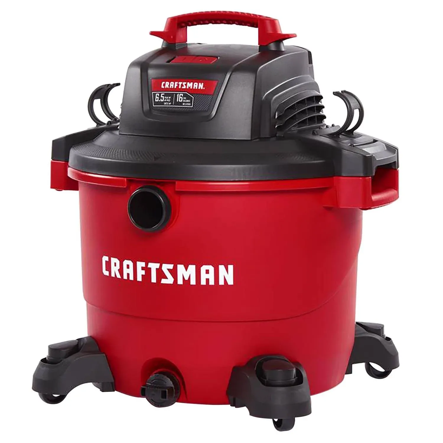 Craftsman CMXEVBE18695 16 Gallon 6.5 Peak HP Wet/Dry VAC, Heavy-Duty Shop Vacuum with Muffler/Diffuser and Attachments