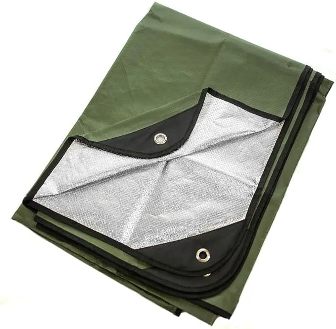 Arcturus Heavy Duty Survival Blanket – Insulated Thermal Reflective Tarp - 60" x 82". All-Weather, Reusable Emergency Blanket for Car or Camping (Olive Green)