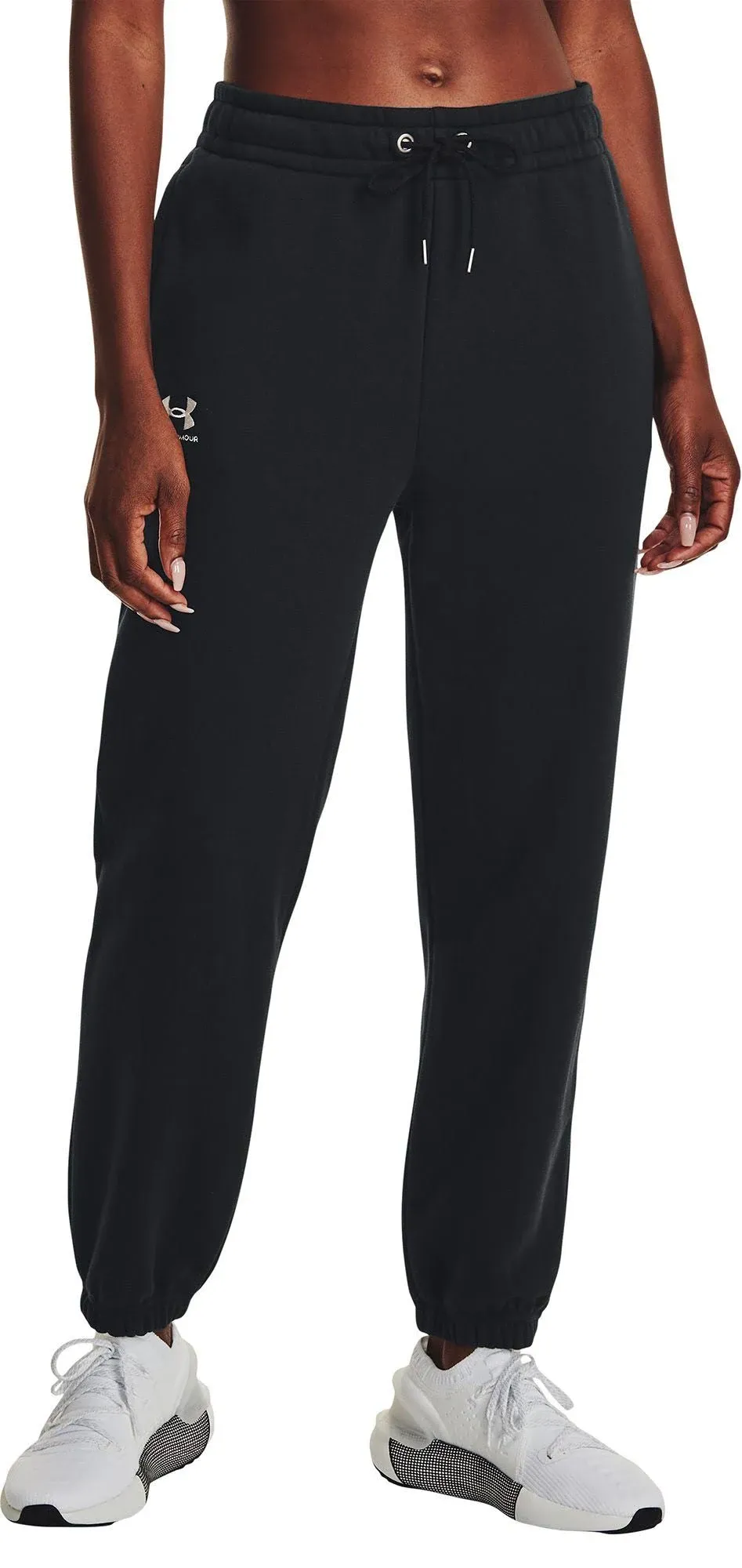 Under Armour Women's Essential Fleece Joggers Black M