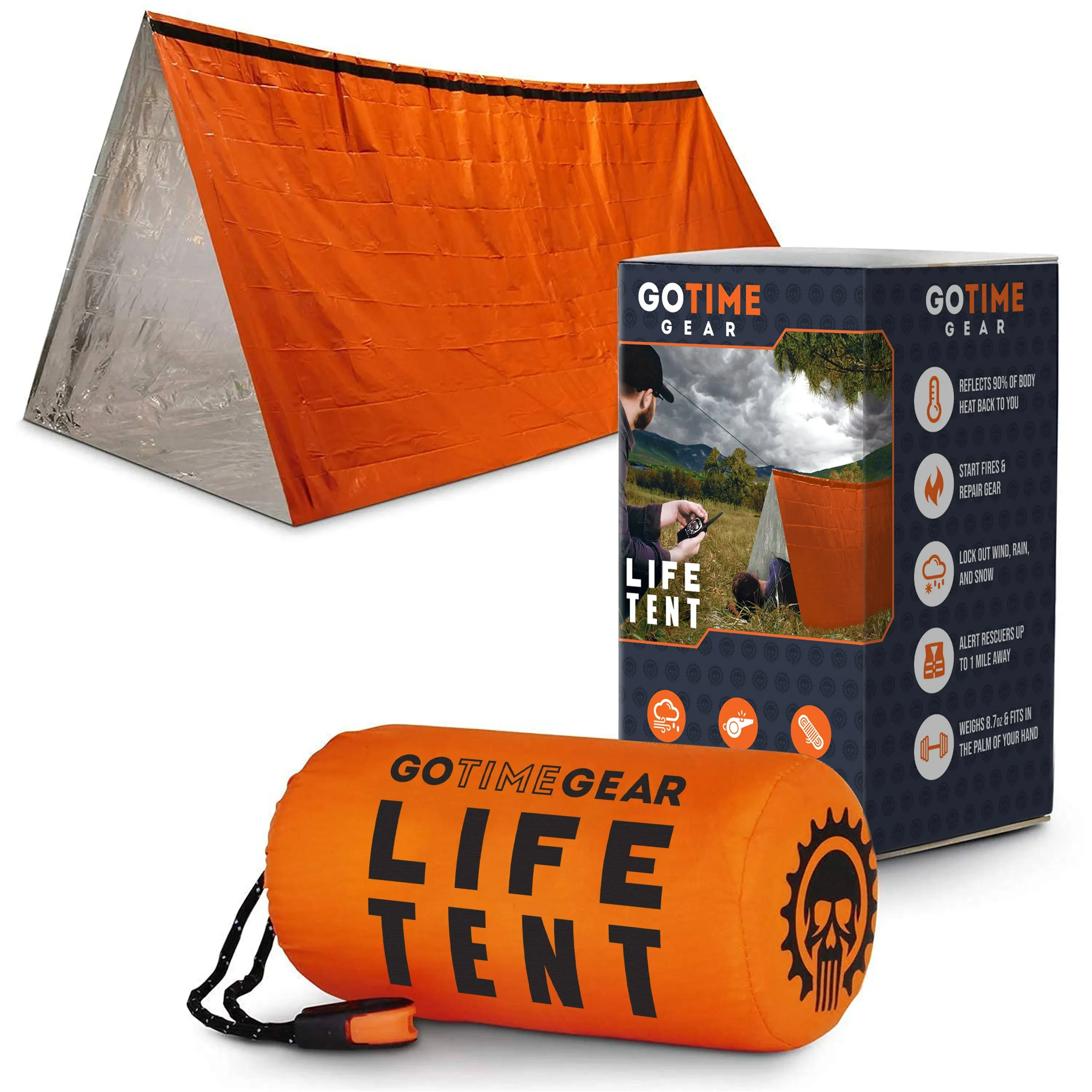 Life Tent Emergency Survival Shelter – 2 Person Emergency Tent – Use as Survival