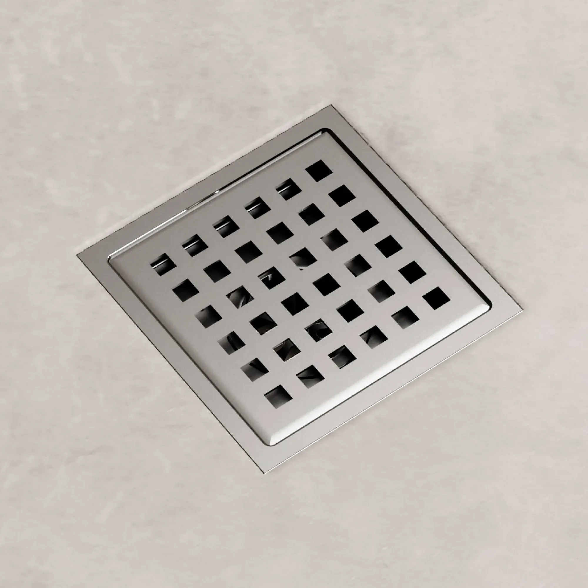 Vigo VG07004 Shower Drain 2-1/4&#034; Connection Pattern Grate Shower - Nickel