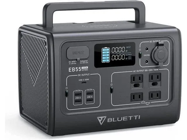 BLUETTI EB55 700W/537Wh Portable Power Station Solar Generator For Camping 193022000155 | eBay