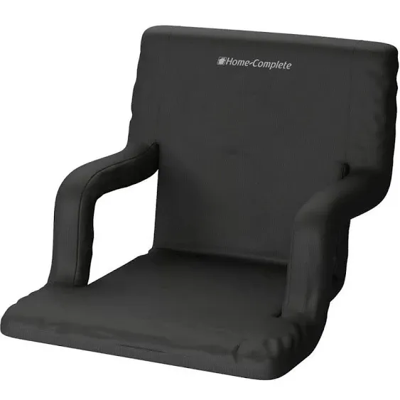 HOME-COMPLETE Black Wide Stadium Seat Chair HW4500004