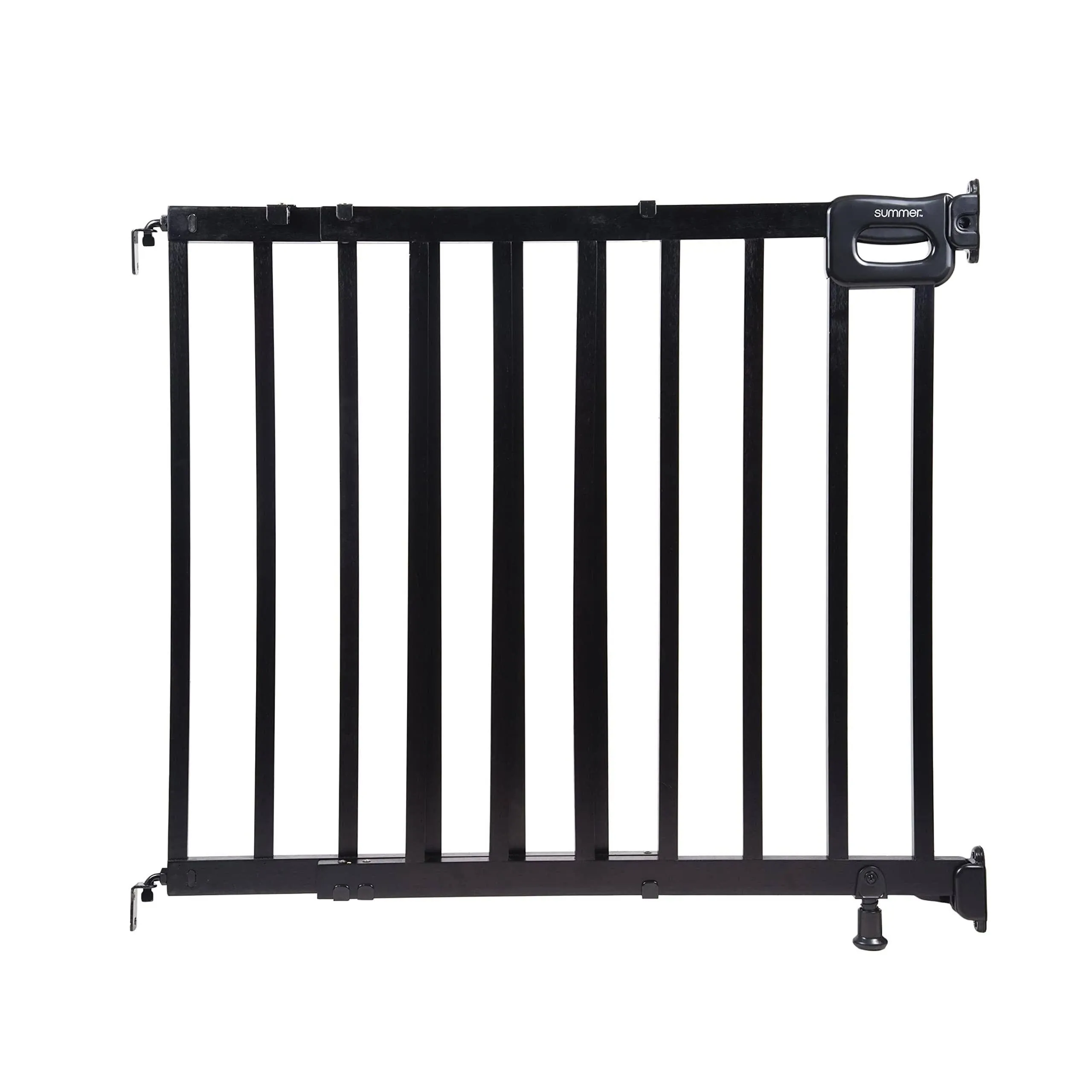 Summer Infant Deluxe Stairway Simple to Secure Wood Baby Gate - Black