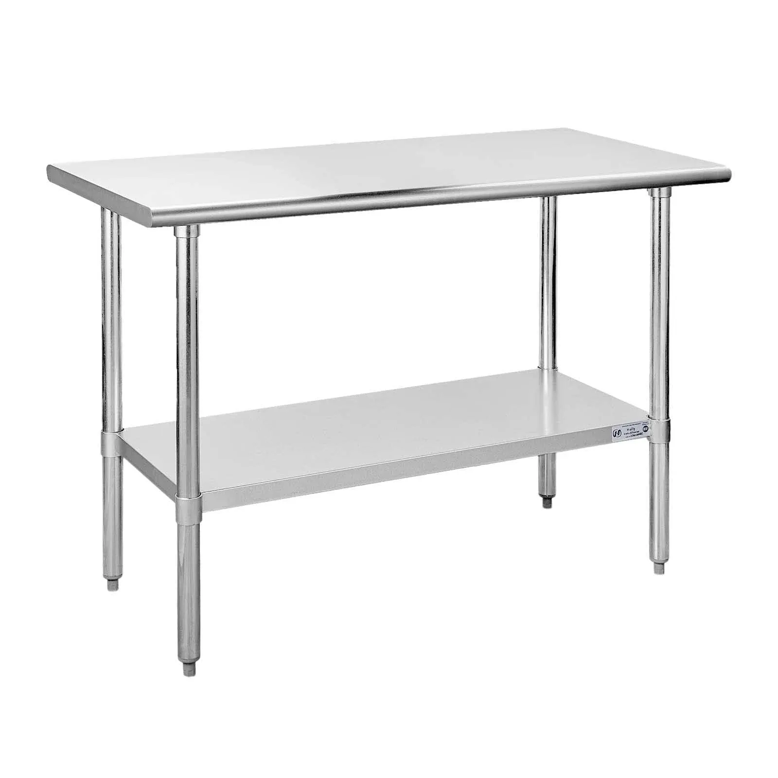 Hally Stainless Steel Table for Prep & Work 24 x 48 Inches, NSF Commercial Heavy ...