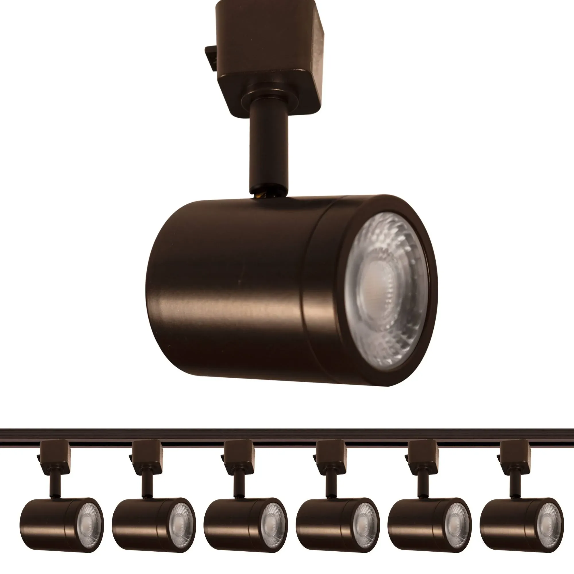 Charge 1 Light 120 Dark Bronze H Track Fixture Ceiling Light in 6