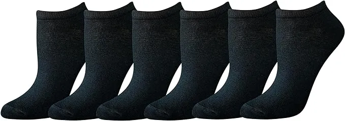 Amazon Essentials Women's Casual Low-Cut Socks, 6 Pairs