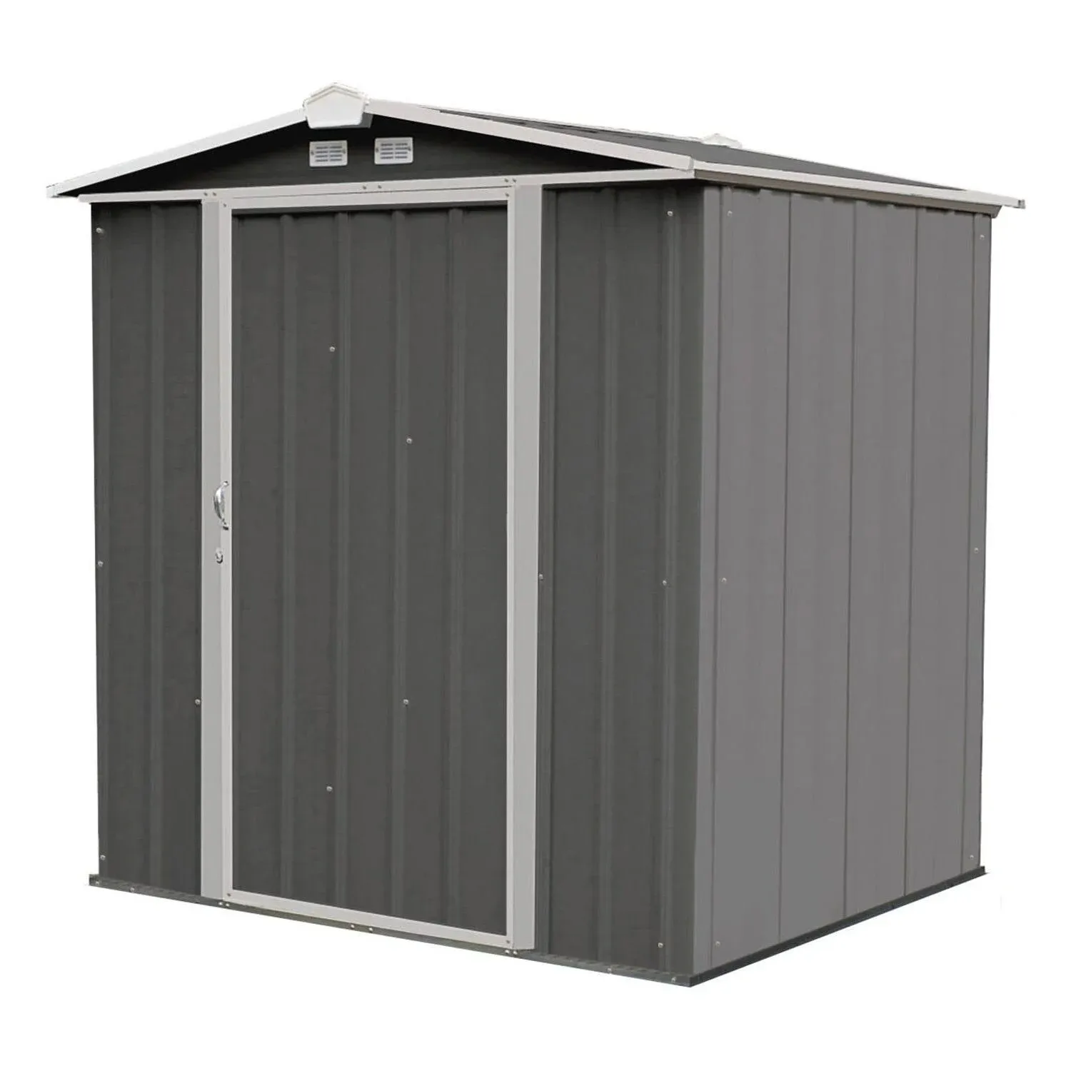 Arrow 6-ft x 5-ft EZEE Shed Galvanized Steel Storage Shed in Brown | EZ6565LVCCCR