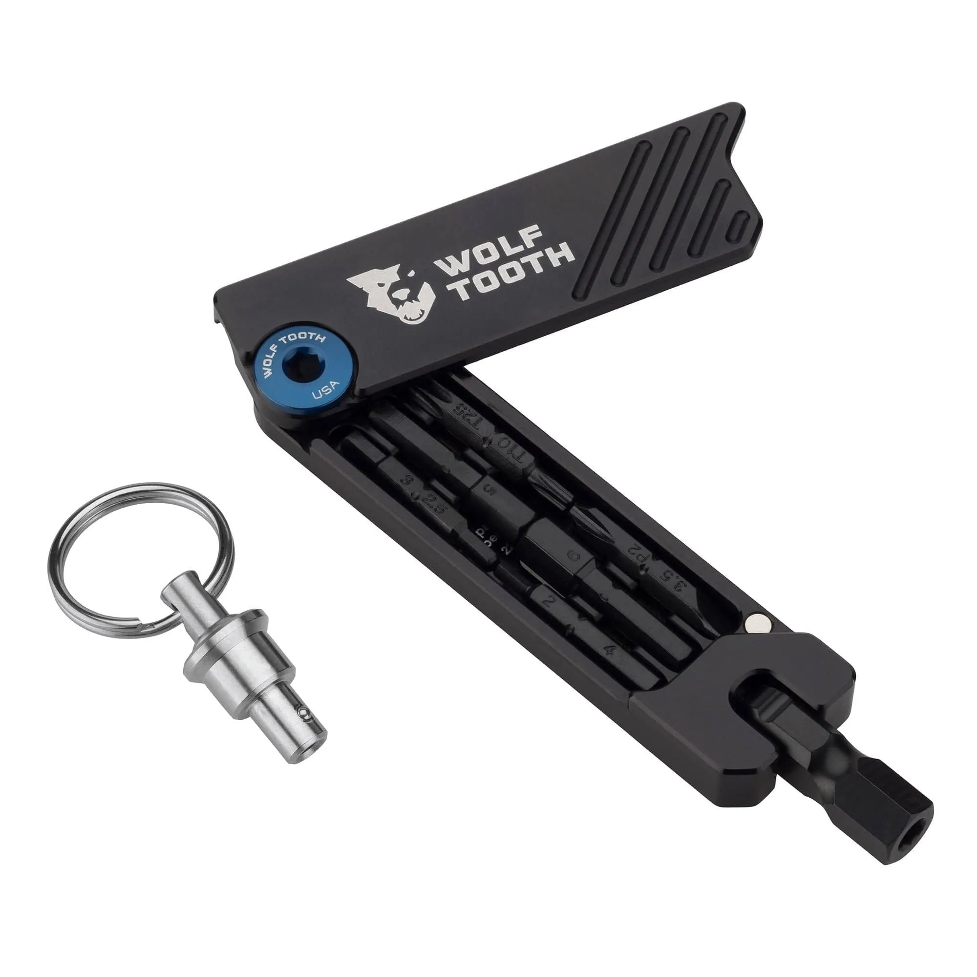 Wolf Tooth 6 Bit Hex Wrench Multi Tool with Keyring