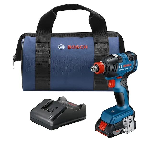 Bosch 18 V 1/4 and 1/2 in. Cordless Brushless Impact Driver Kit (Battery & Charger)