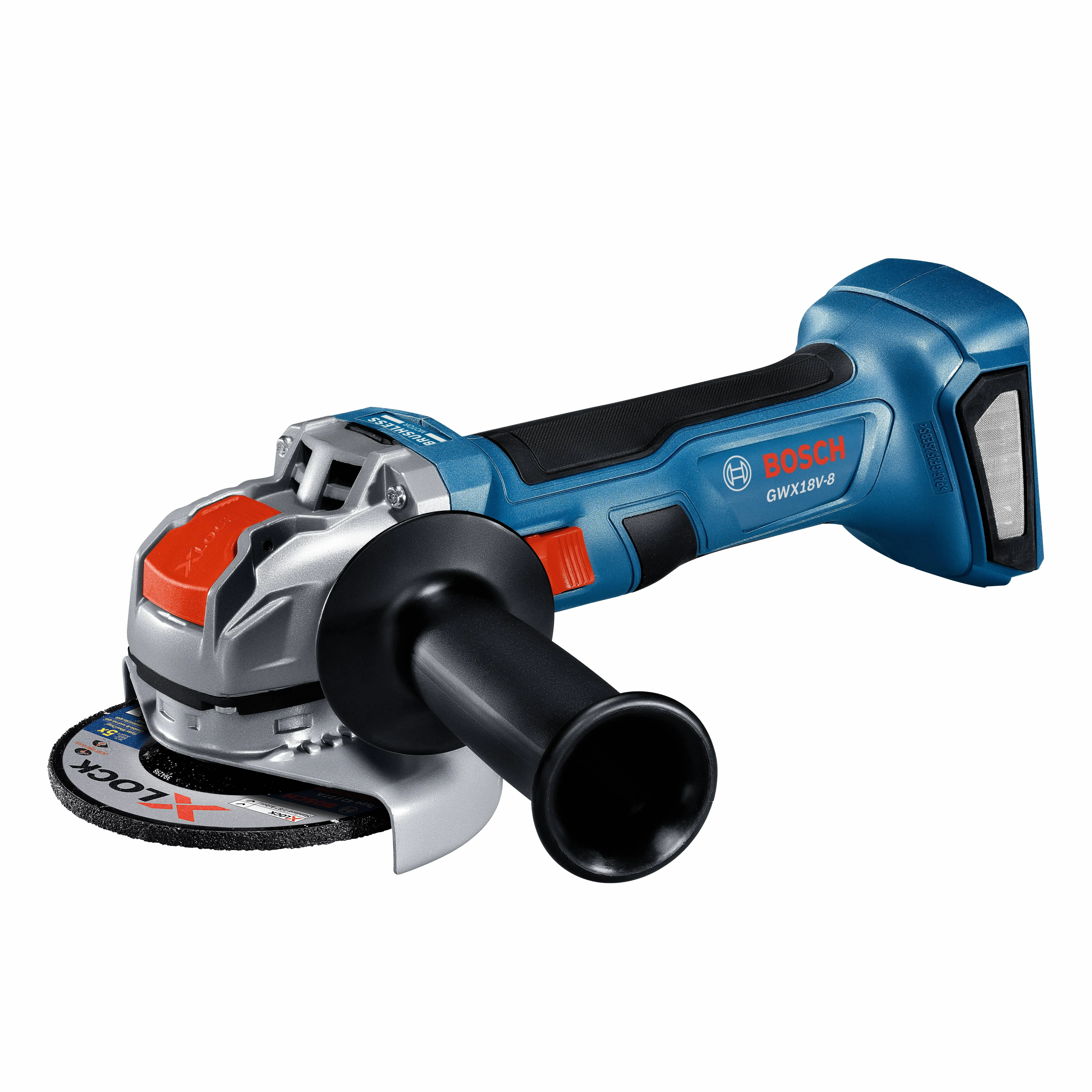 BOSCH X-Lock 18V Brushless 4½&#034; Angle Grinder, Slide Switch Tool Only (GWX18V-8N)