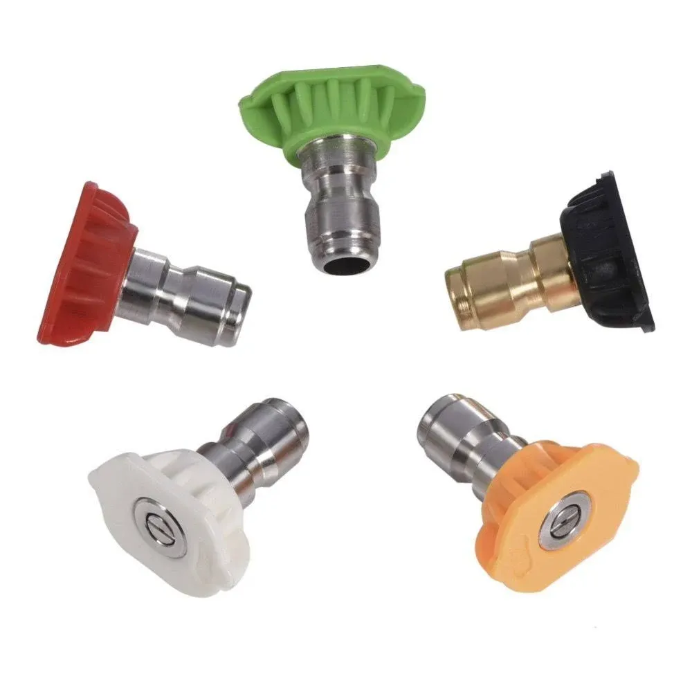 Z-Color 5pcs Pressure Washer Spray Nozzles 1/4 Quick Connection Spray Tip Set (4.0 GPM)