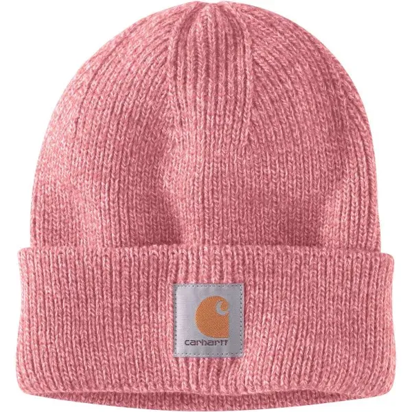 Carhartt Women's Pink Salt & Rosewood Marl Rib Knit Beanie