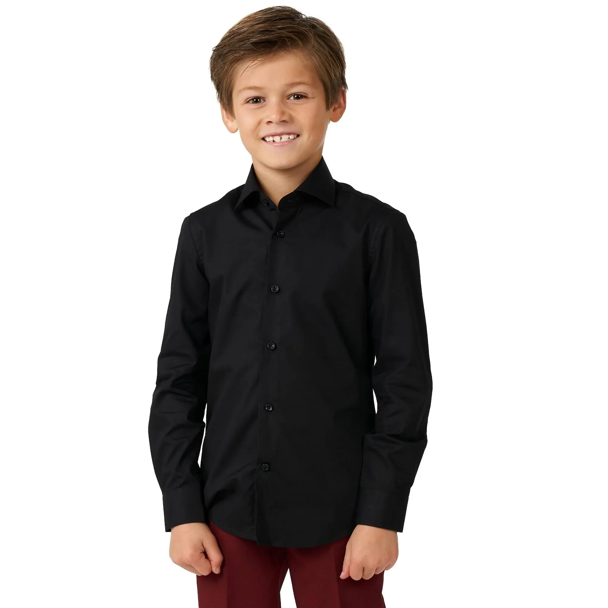 Kids' Big Boys Knight Long Sleeves Shirt In Black