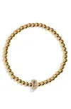 Shop Baublebar Pisa Initial Beaded Bracelet In M