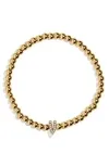 Baublebar Pisa Pavé Initial Bracelet Gold C