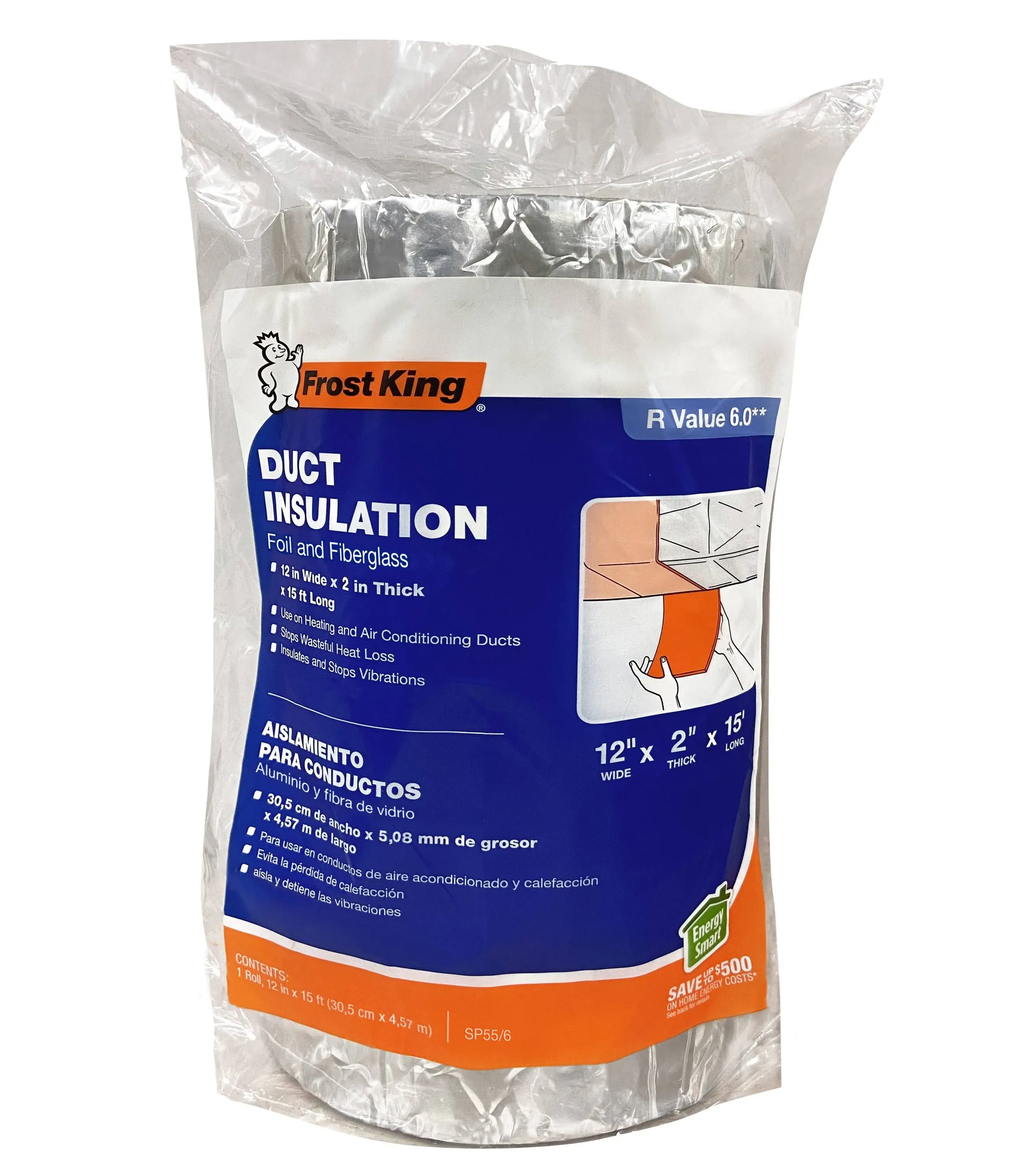 Thermwell ‎SP55/6 Fiberglass Insulation - Silver