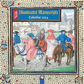 British Library: Illuminated Manuscripts Wall Calendar 2024 (Art Calendar)