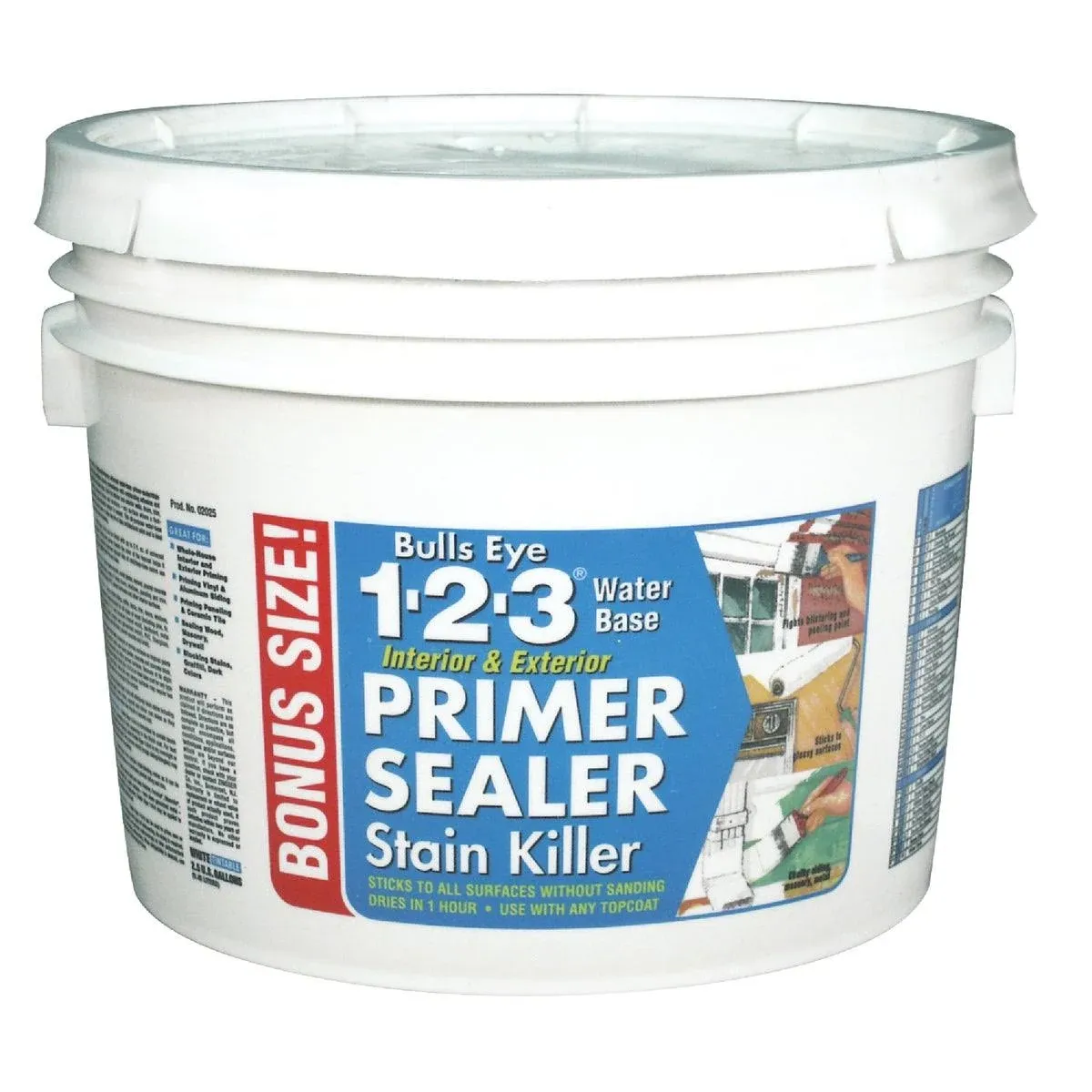 Zinsser Bulls Eye 1-2-3 Primer Sealer 2.5 gal White 02025