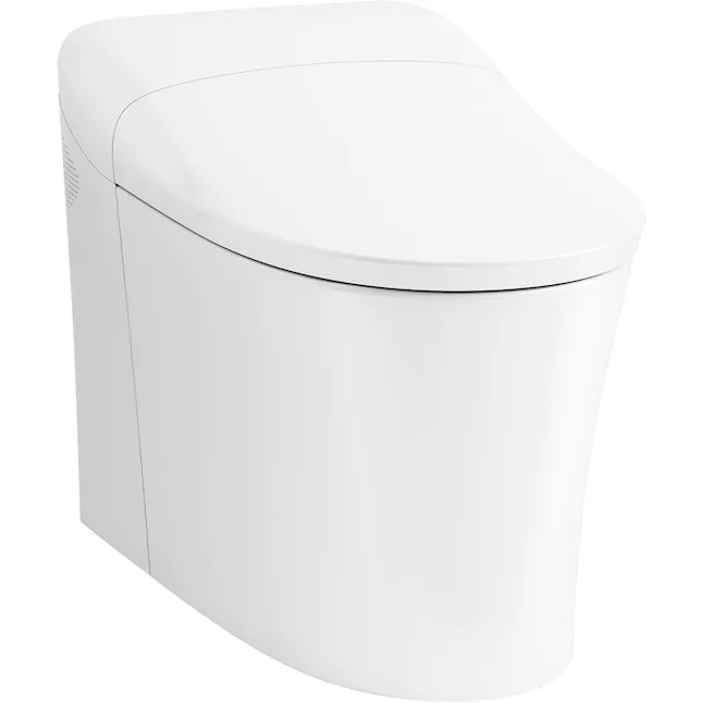 EIR Comfort Height One-Piece Elongated Dual-Flush Intelligent Chair-Height Toilet Kohler White