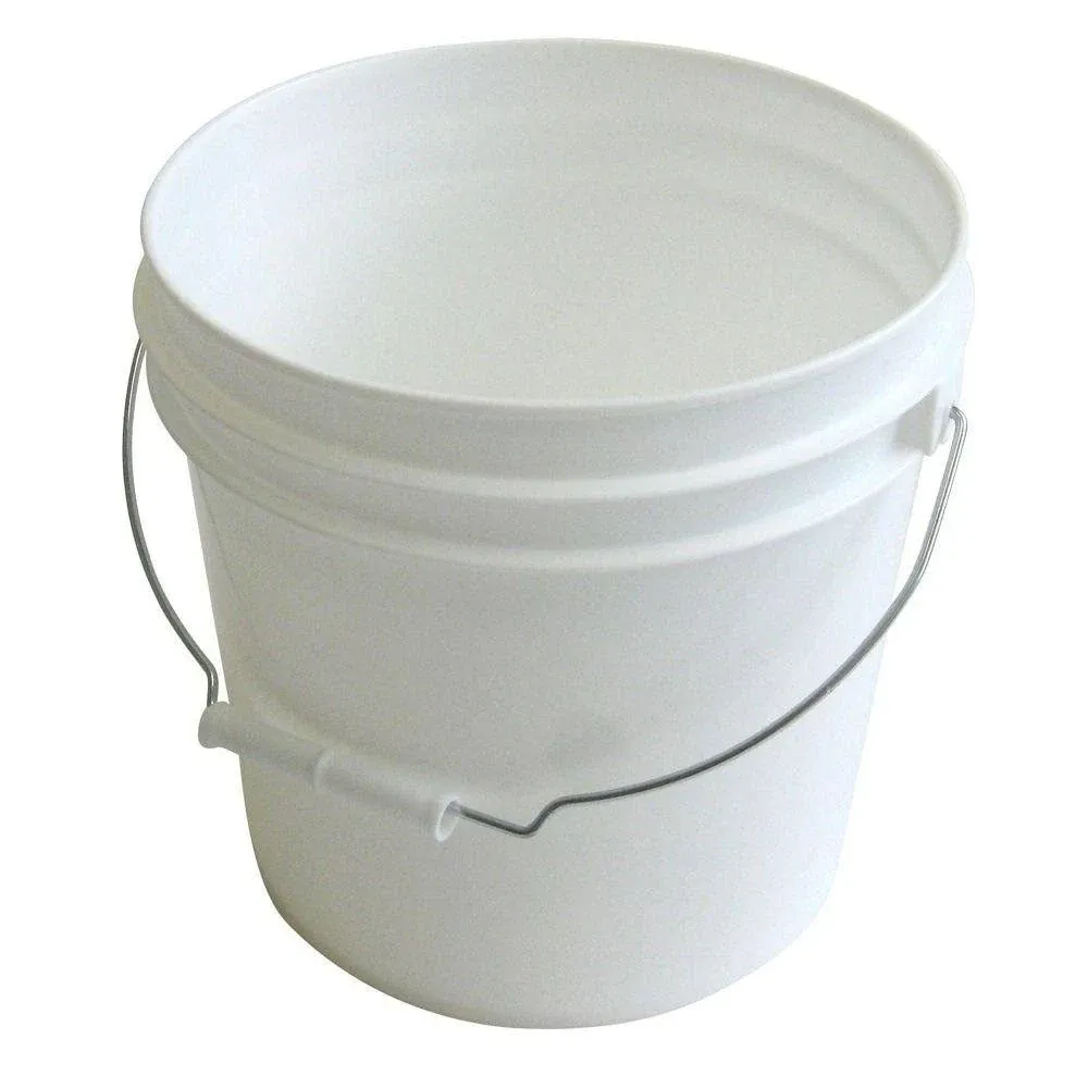 Argee 2 Gallon White Bucket 10-Pack