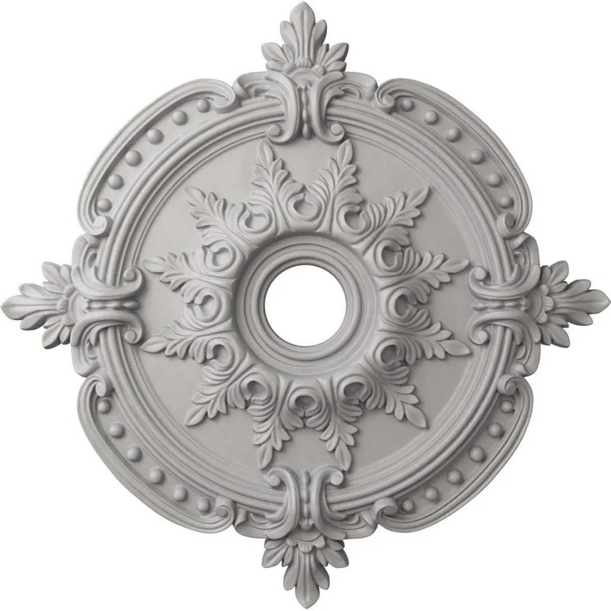 Ekena Millwork CM28BEUWF Benson Classic Ceiling Medallion Color: Ultra Pure White