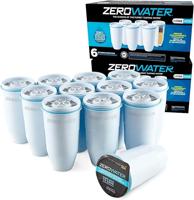 Zerowater 5-Stage Water Filter Replacement - 12 Pack