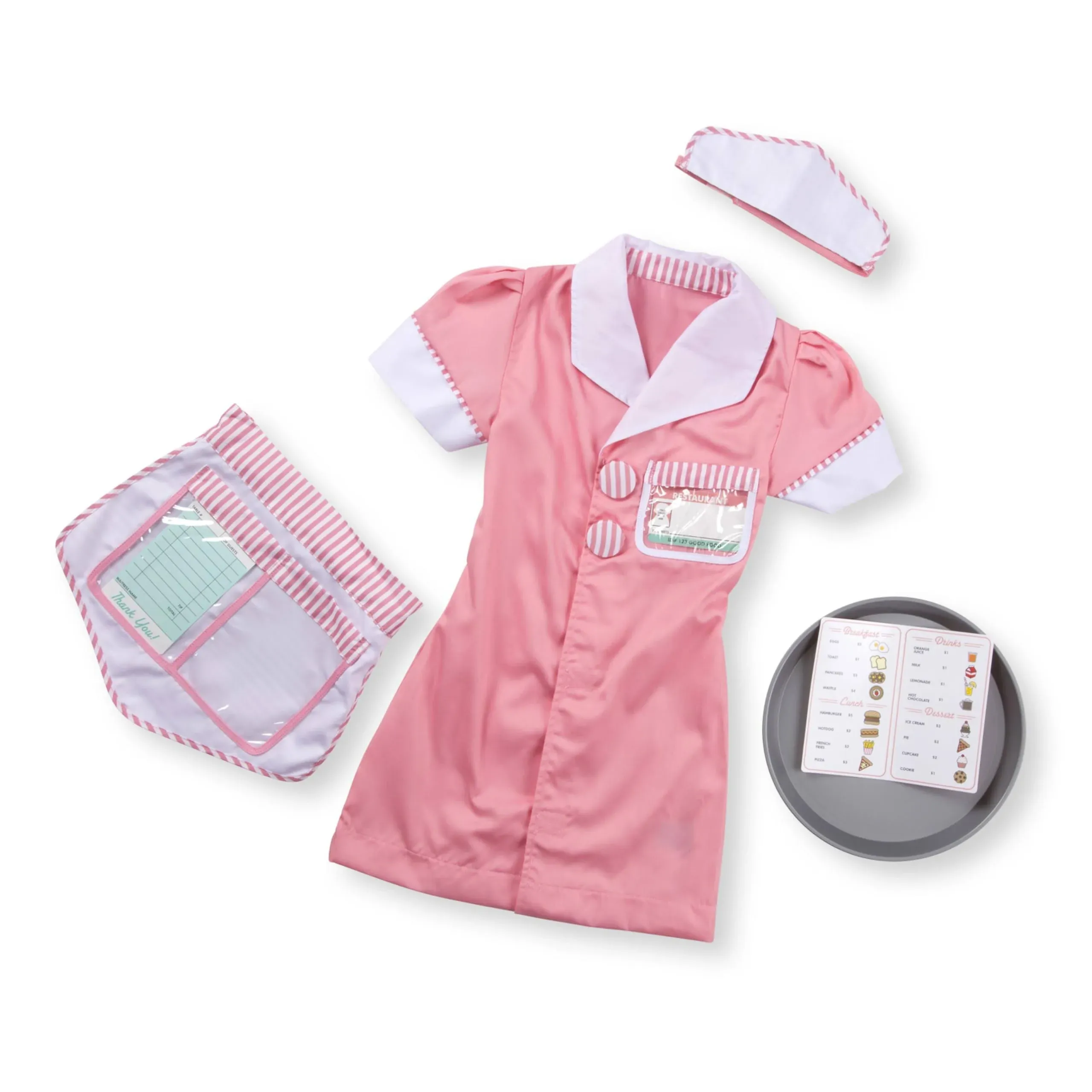 Melissa & Doug Costume Waitress Role Play Set