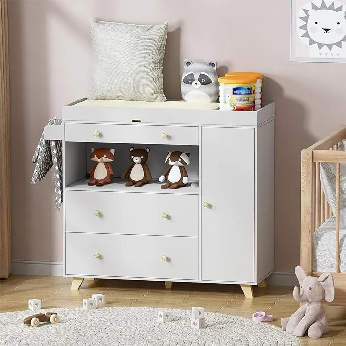 Changing Table Modern Storage Dresser