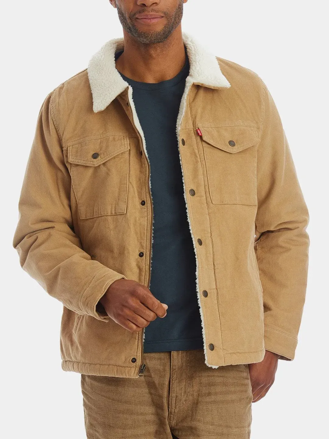 Levi's Men's Corduroy Sherpa Lined Trucker Jacket