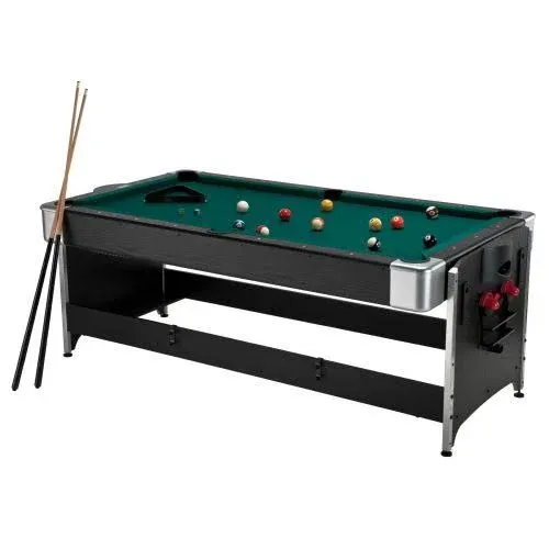 Fat Cat Pockey 7' 2-in-1 Billiards and Air Hockey Game Table