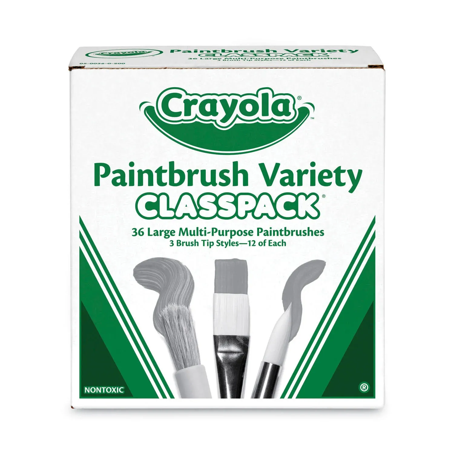 Crayola Large Variety Paint Brush Classpack