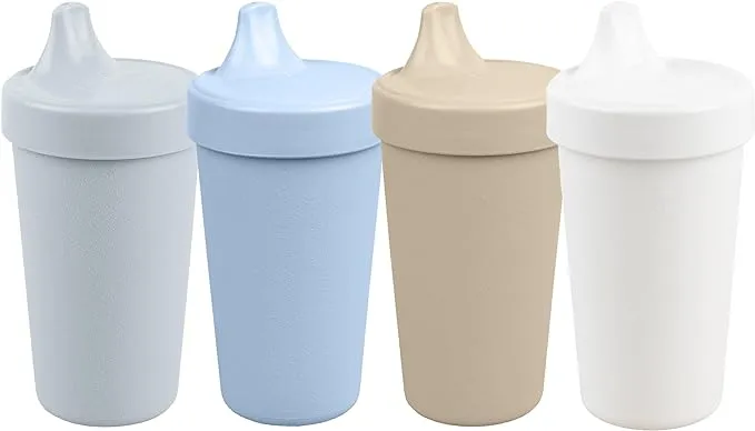 Re Play Made in USA 10 Oz. Sippy Cups for Toddlers, Pack of 4 - Reusable Spil...