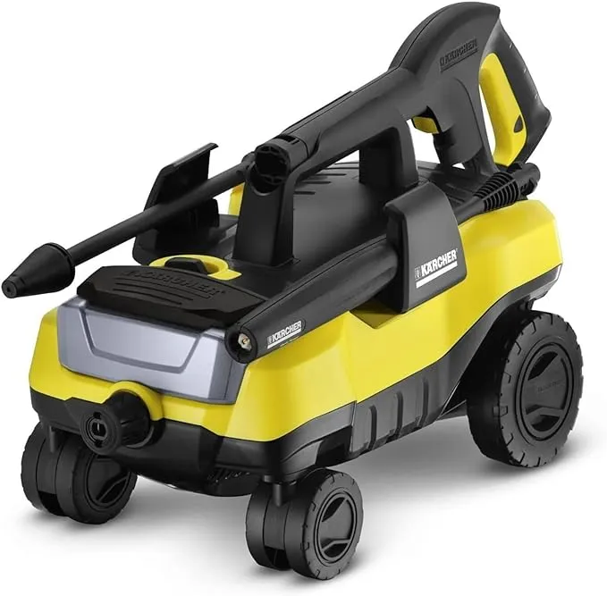 Kärcher - K 3 Follow Me TruPressure Electric Power Pressure Washer - 1800 PSI - 4-Wheeled - With Vario Power & Dirtblaster Spray Wands - 1.3 GPM,Yellow