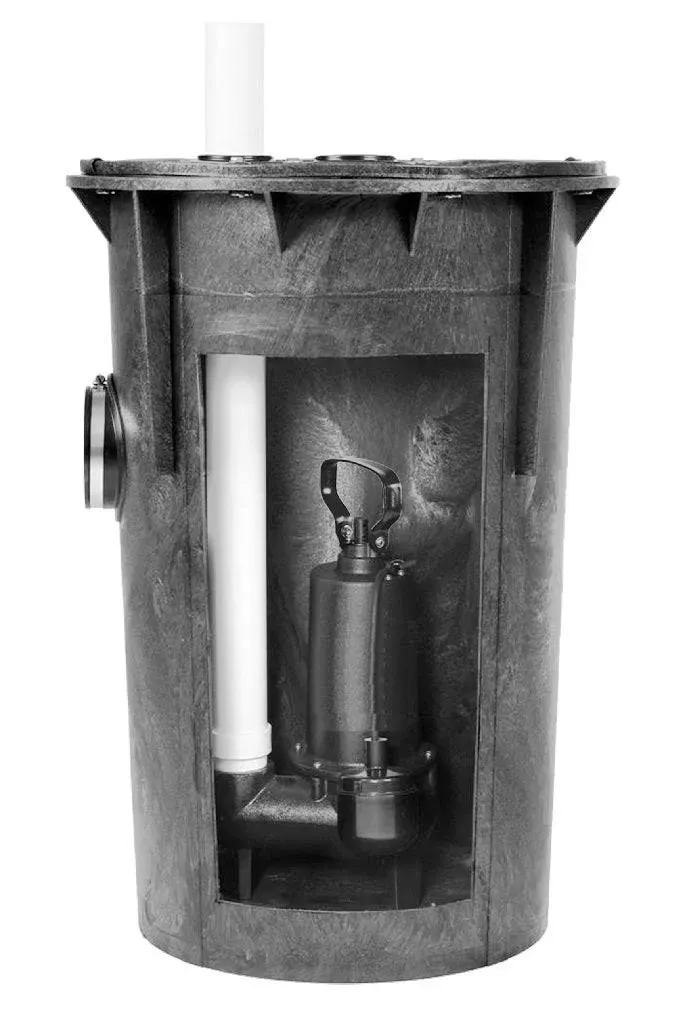 Superior Pump 93015 - 1/2 HP Cast Iron Sewage Pump System (2&#034;)