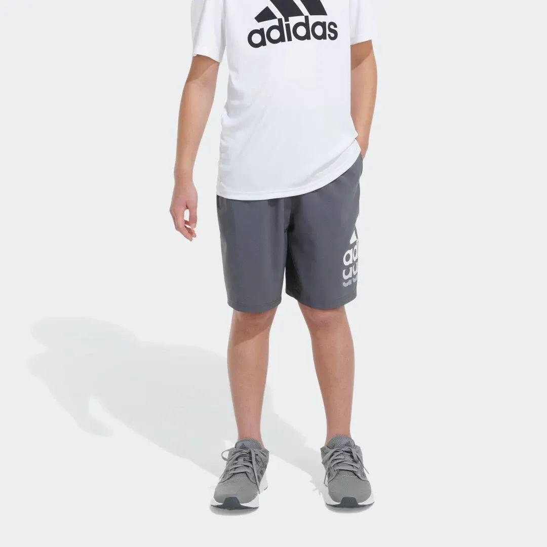 Boys' Adidas AEROREADY Essential Woven Shorts, Medium, Grey Heather