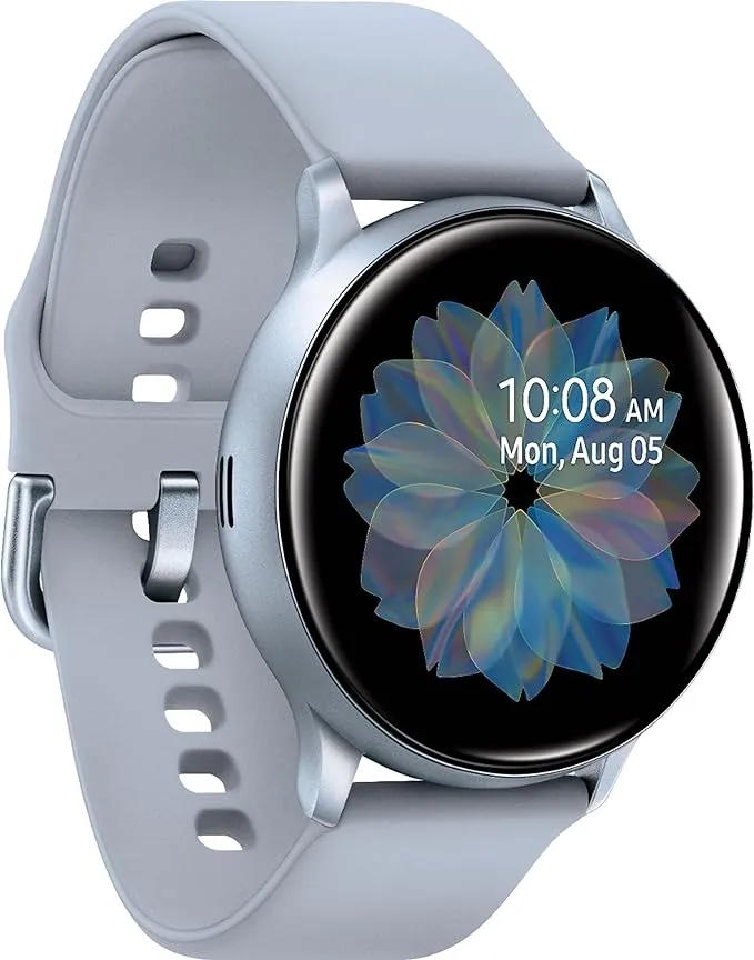 Samsung Galaxy Watch Active 2 (40mm, GPS, Bluetooth) Smart Watch with Advanced Health Monitoring, Fitness Tracking, and Long Lasting Battery, Silver, SM-R830NZSCXAR (Renewed)